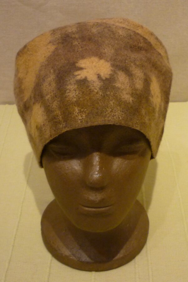 Geranium Ecoprint Felt Hat