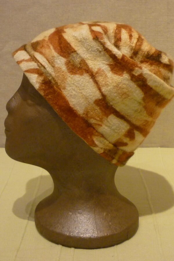 Onion Skin Ecoprint Felt Hat