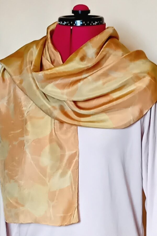 Botanical Print Silk Scarf
