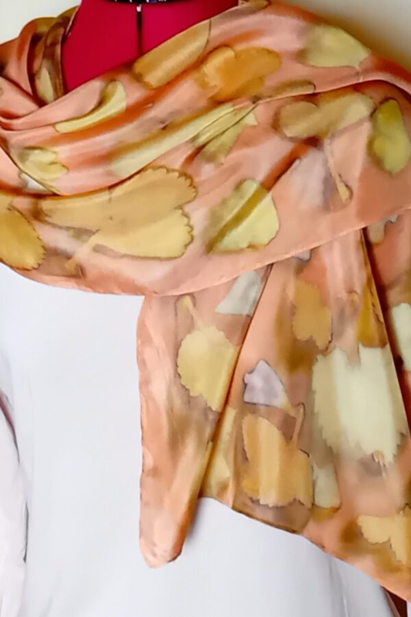 Botanical Print Silk Scarf