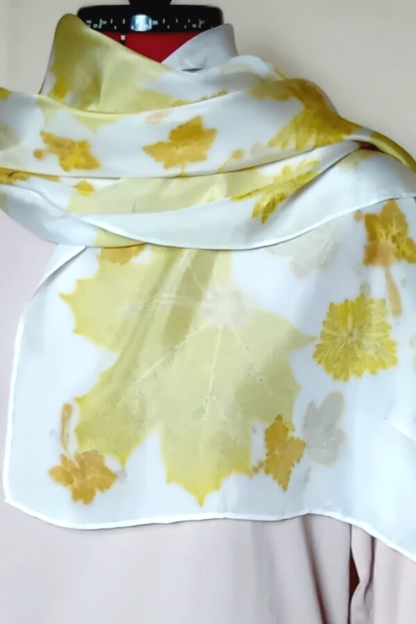 Botanical Print Silk Scarf