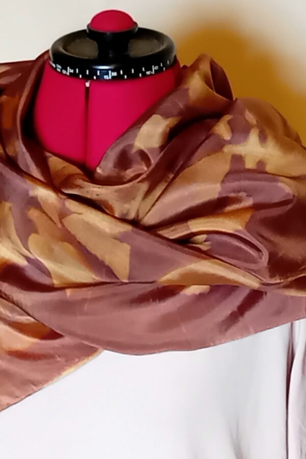 Botanical Print Silk Scarf