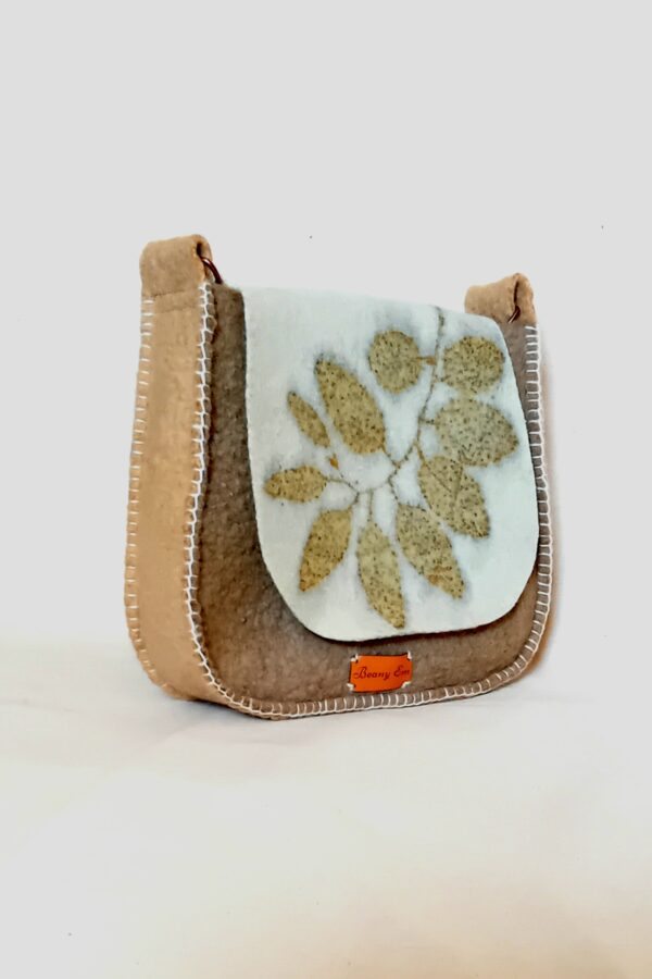 Handmade felt cross body bag