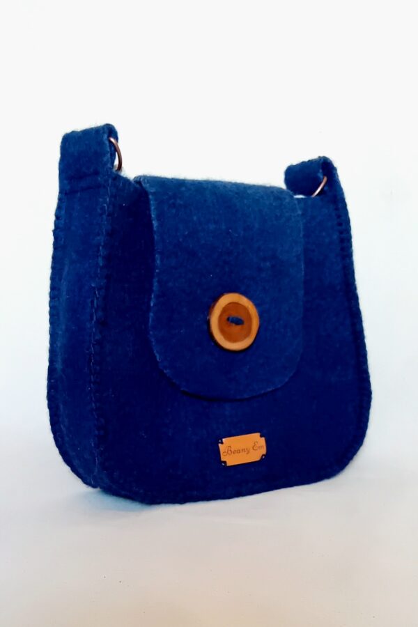 Handmade felt cross body bag