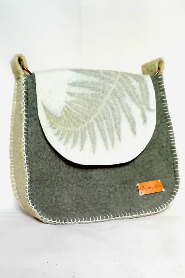 Handmade felt cross body bag